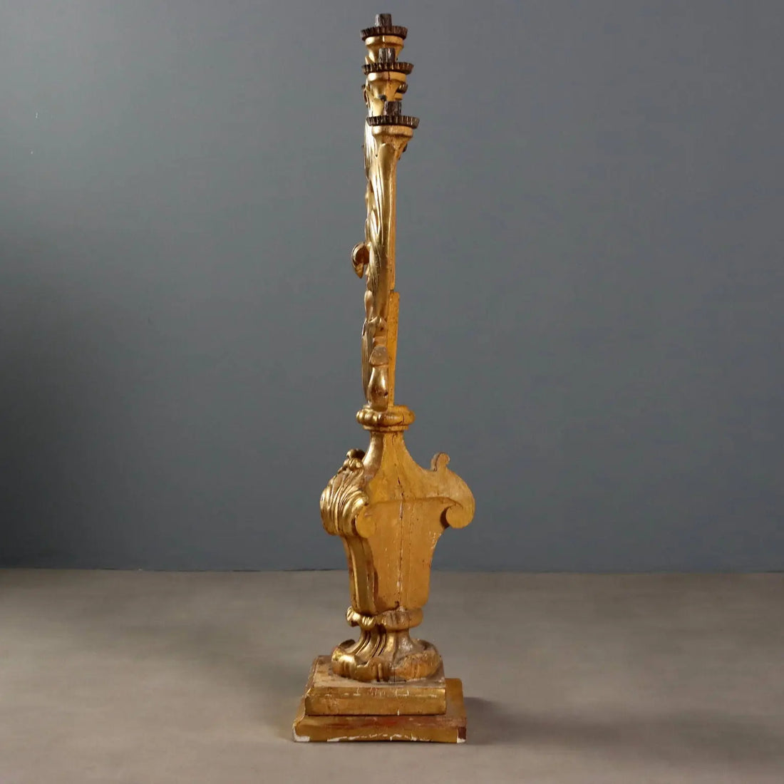 Antique Candelabra Gilded Carved Wood 5 Lights XVIII Century - Italy, XVIII Century | Antiques | Lighting