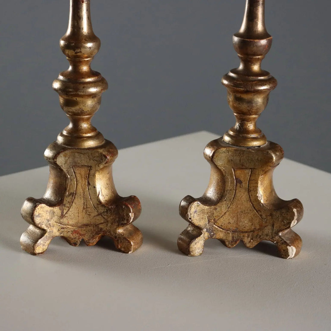 Pair of Giltwood Candelabras 19th Century