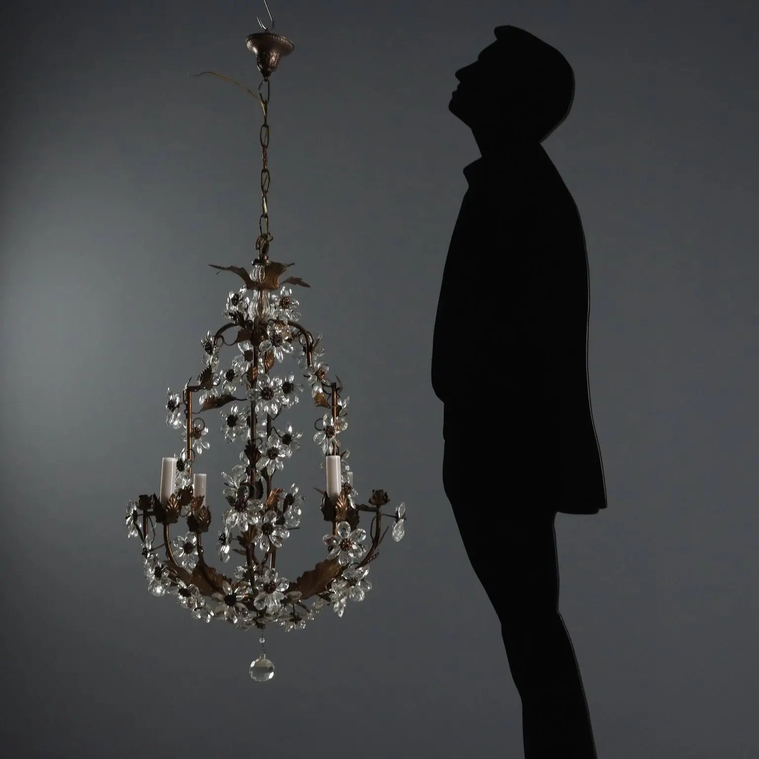 Antique Chandelier Gilded Metal Italy XX Century - Italy, Early XX Century | Antiques | Lighting