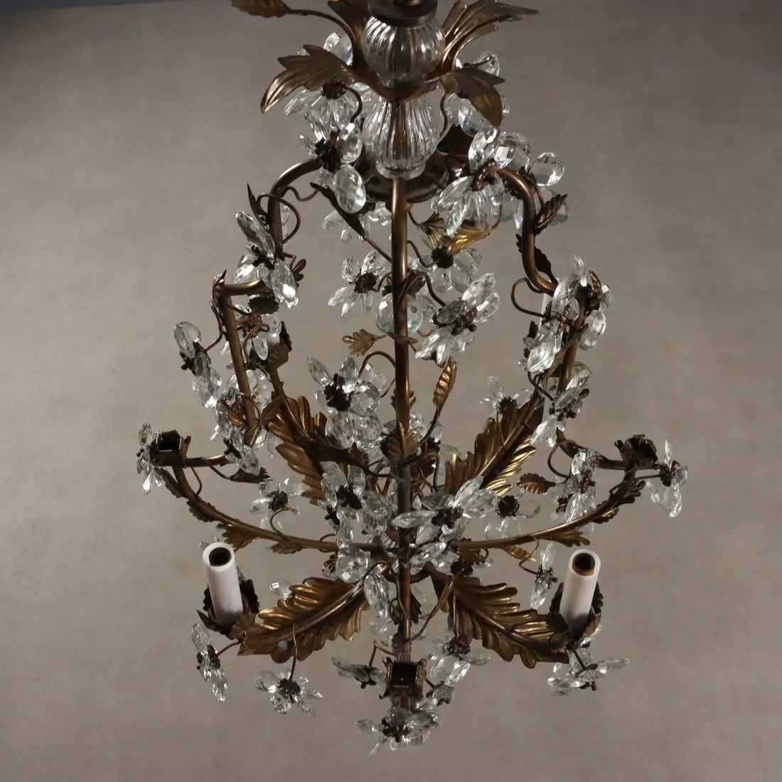 Antique Chandelier Gilded Metal Italy XX Century - Italy, Early XX Century | Antiques | Lighting