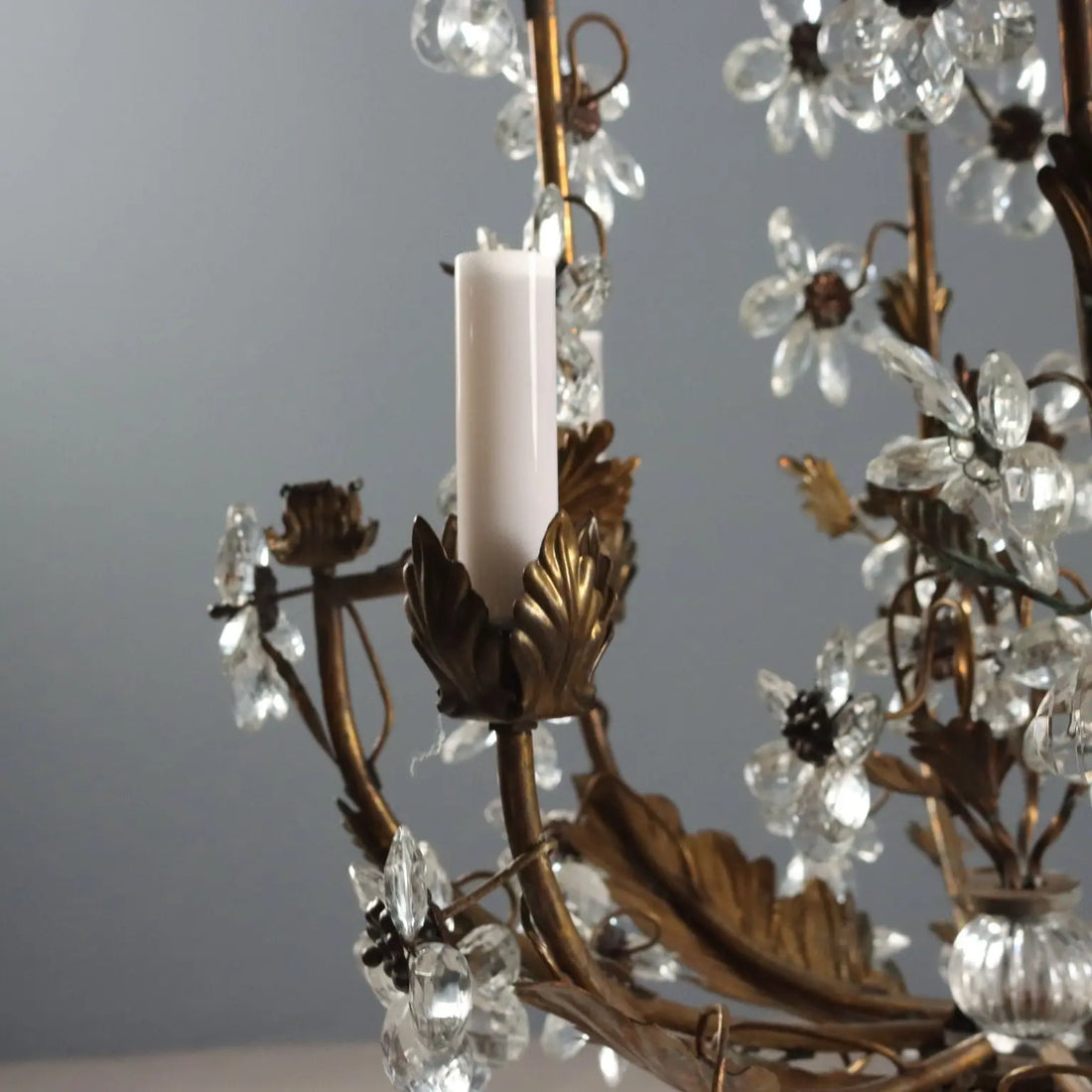 Antique Chandelier Gilded Metal Italy XX Century - Italy, Early XX Century | Antiques | Lighting