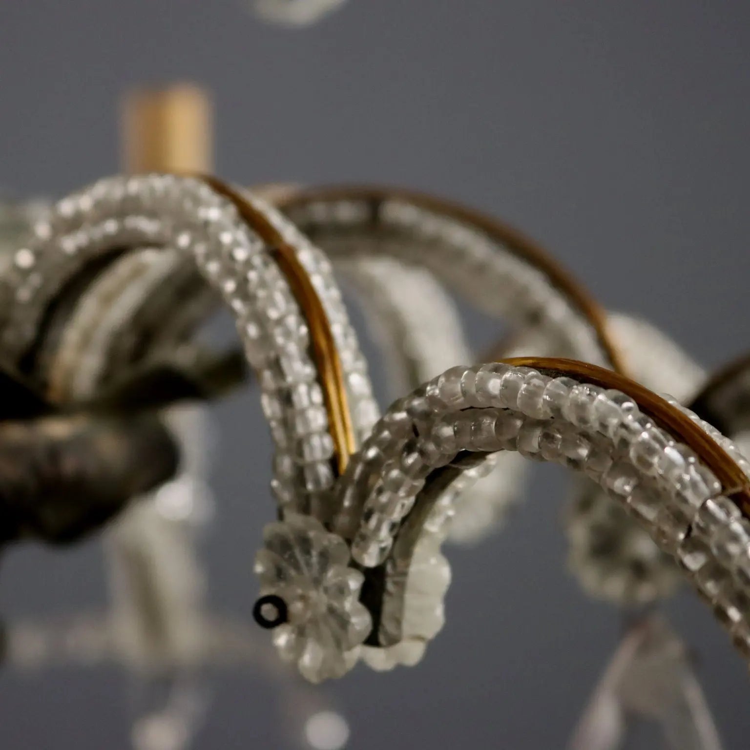 Antique Chandelier Metal Glass 8 Lights Italy XIX Century - Italy, XIX Century | Antiques | Lighting