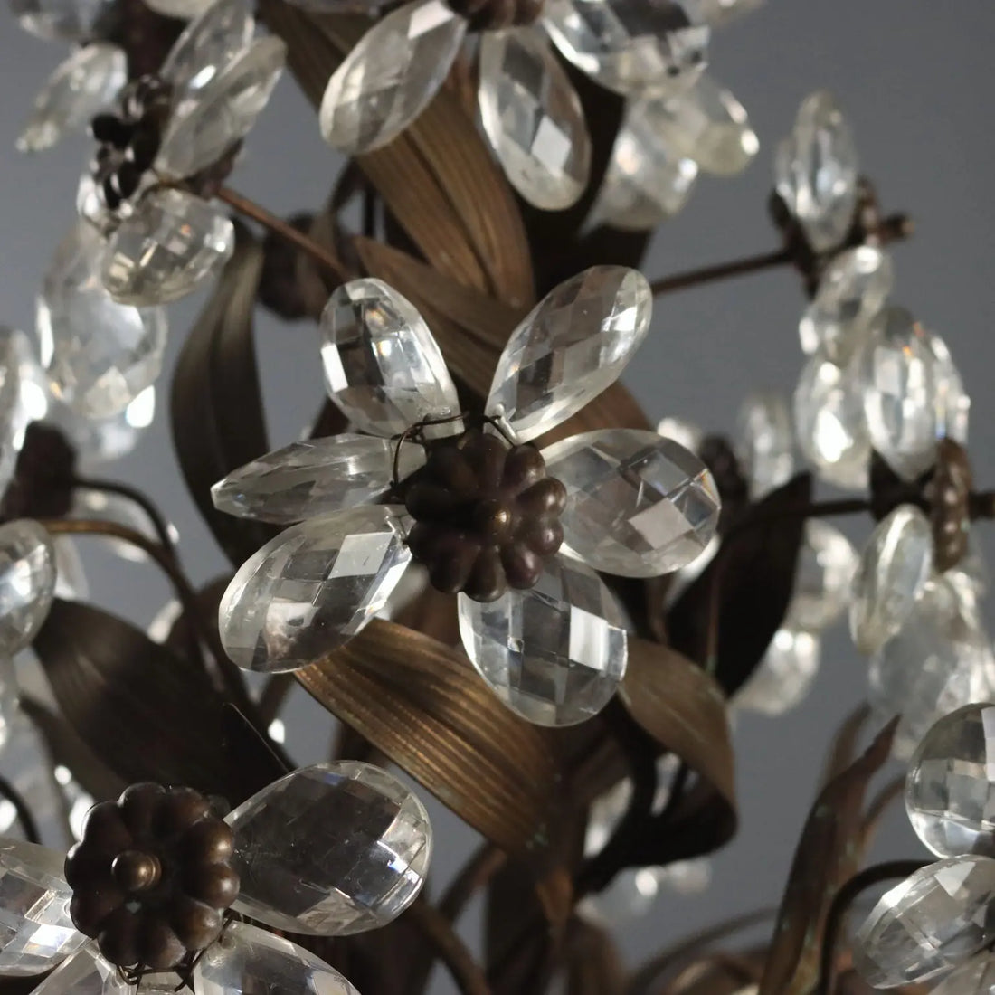 Antique Chandelier Iron Metal 12 Lights Italy XX Century - Italy, XX Century | Antiques | Lighting