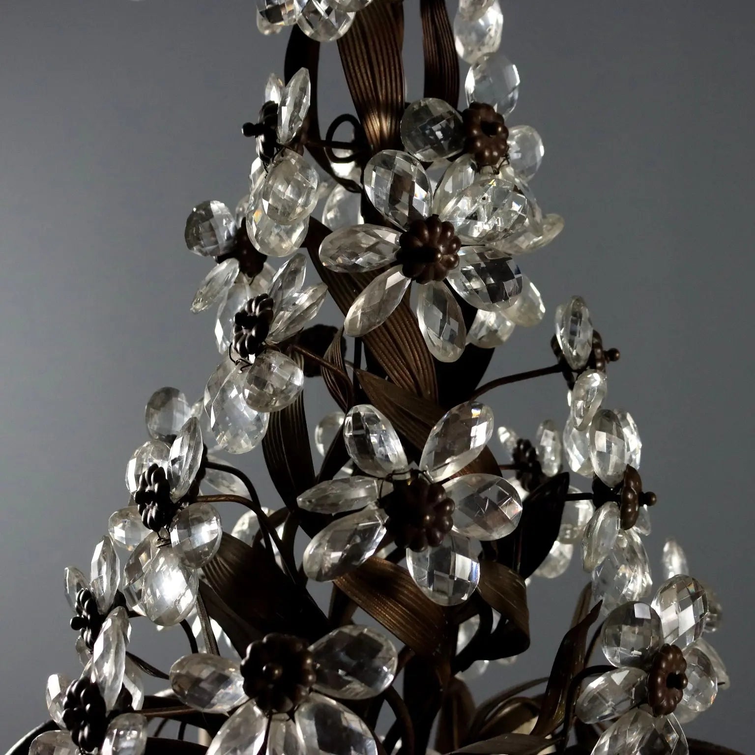 Antique Chandelier Iron Metal 12 Lights Italy XX Century - Italy, XX Century | Antiques | Lighting