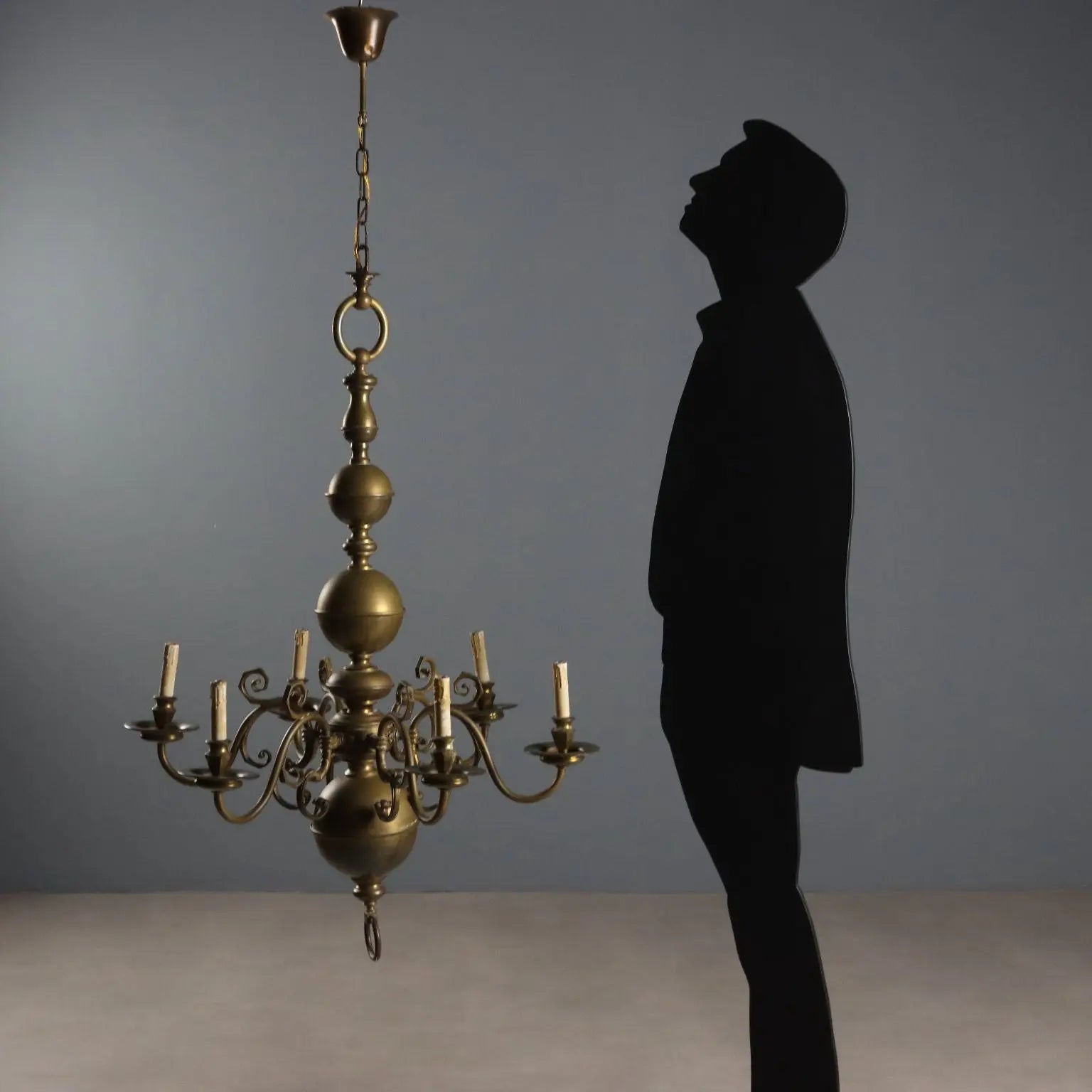 Antique Chandelier Bronze Decorations Netherlands XX Century - Netherlands, Early XX Century | Antiques | Lighting