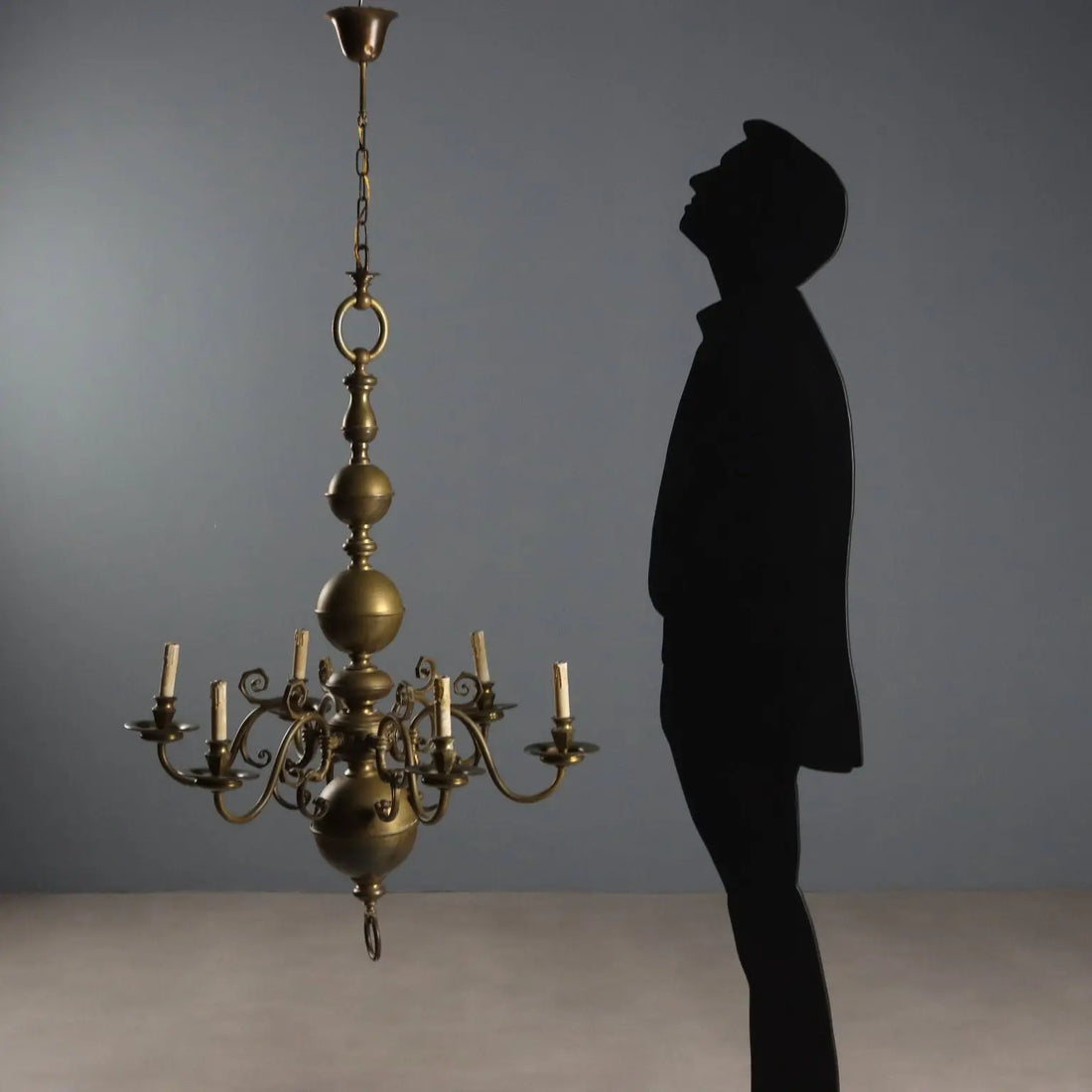 Antique Chandelier Bronze Decorations Netherlands XX Century - Netherlands, Early XX Century | Antiques | Lighting