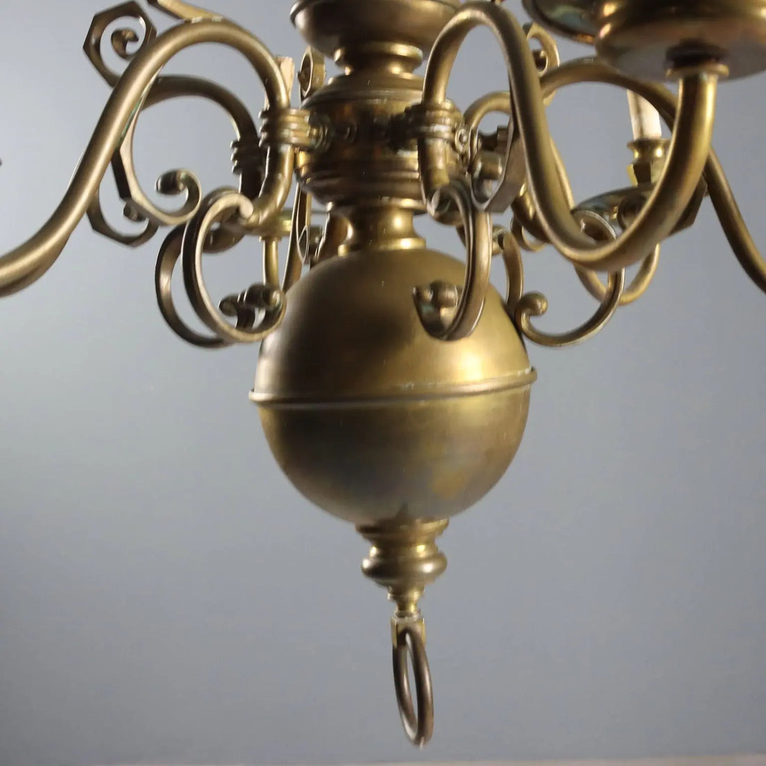 Antique Chandelier Bronze Decorations Netherlands XX Century - Netherlands, Early XX Century | Antiques | Lighting