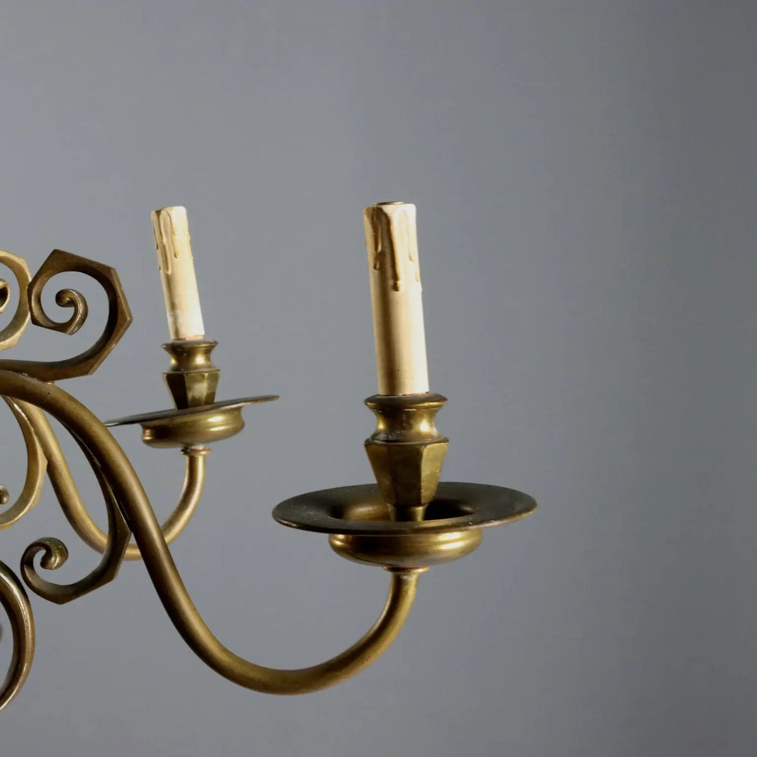 Antique Chandelier Bronze Decorations Netherlands XX Century - Netherlands, Early XX Century | Antiques | Lighting