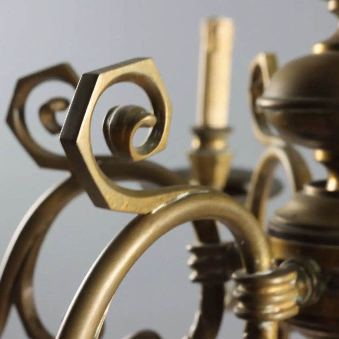 Antique Chandelier Bronze Decorations Netherlands XX Century - Netherlands, Early XX Century | Antiques | Lighting