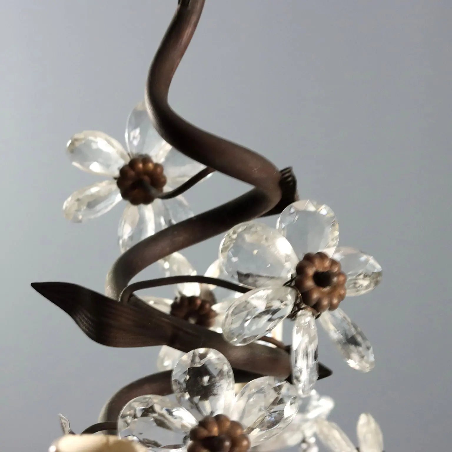 Antique Chandelier Metal Sheeth Metal Italy XX Century - Italy, XX Century | Antiques | Lighting