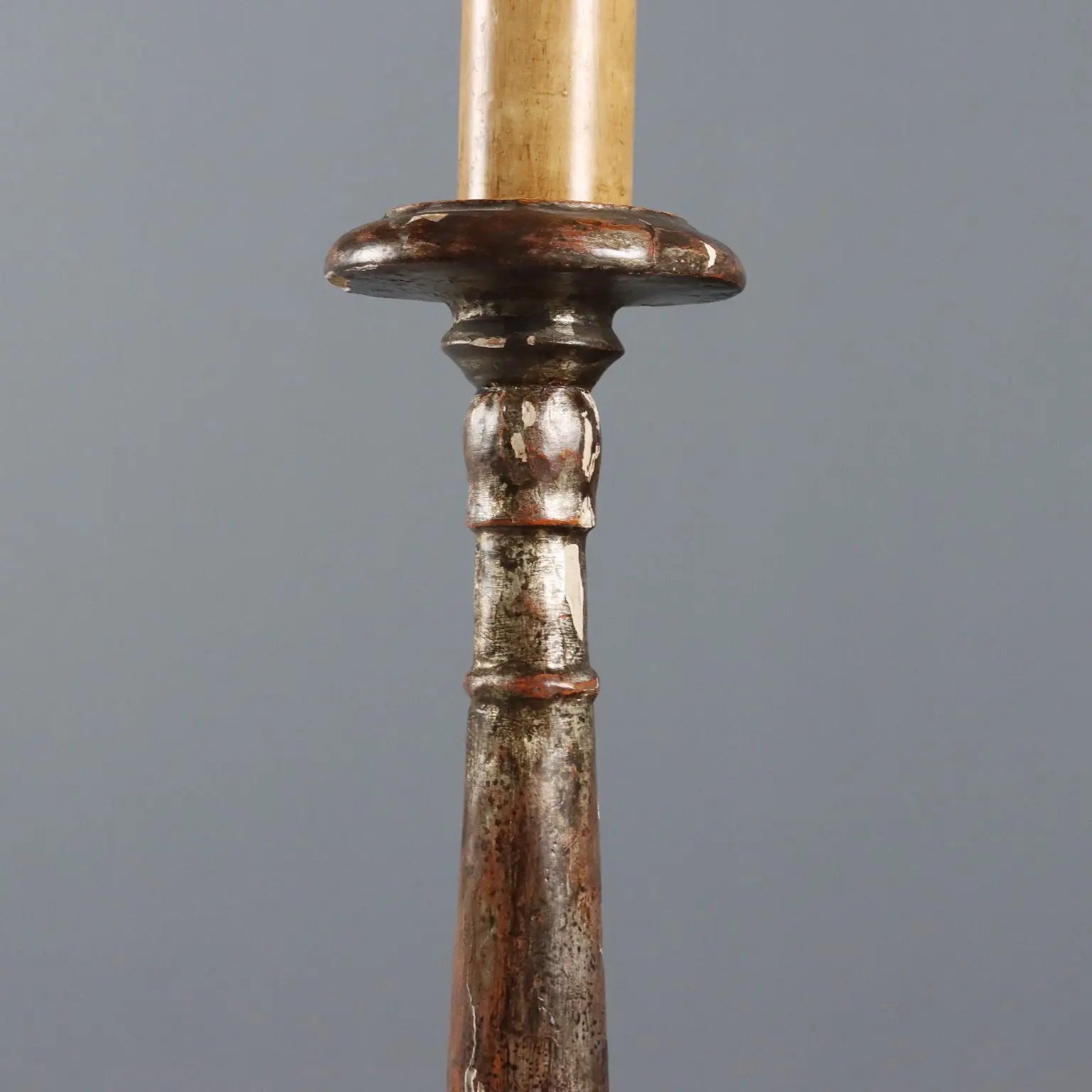 Antique Candelabra Carved Gilded Wood Italy XIX Century