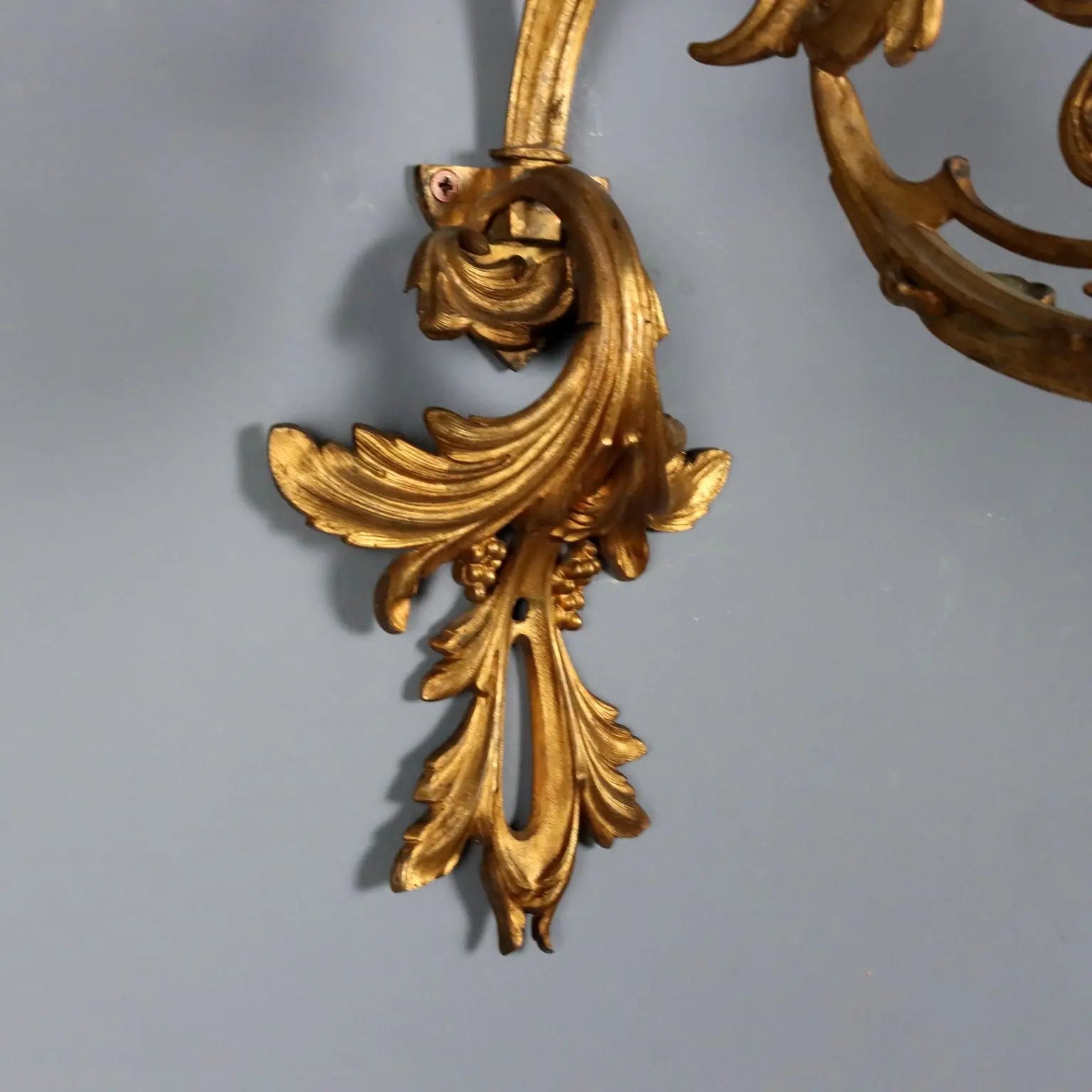 Antique Wall Lamps Baroque Style Gilded Bronze XX Century