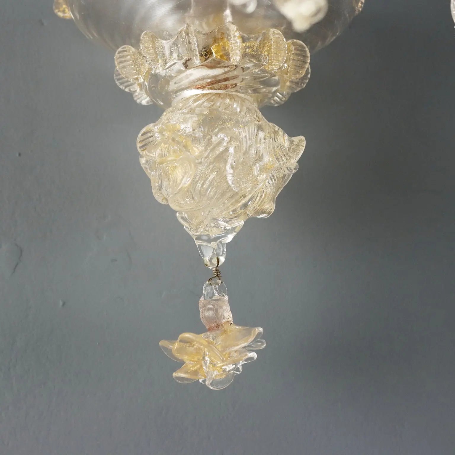Antique Wall Lamps Murano Glass Italy XX Century