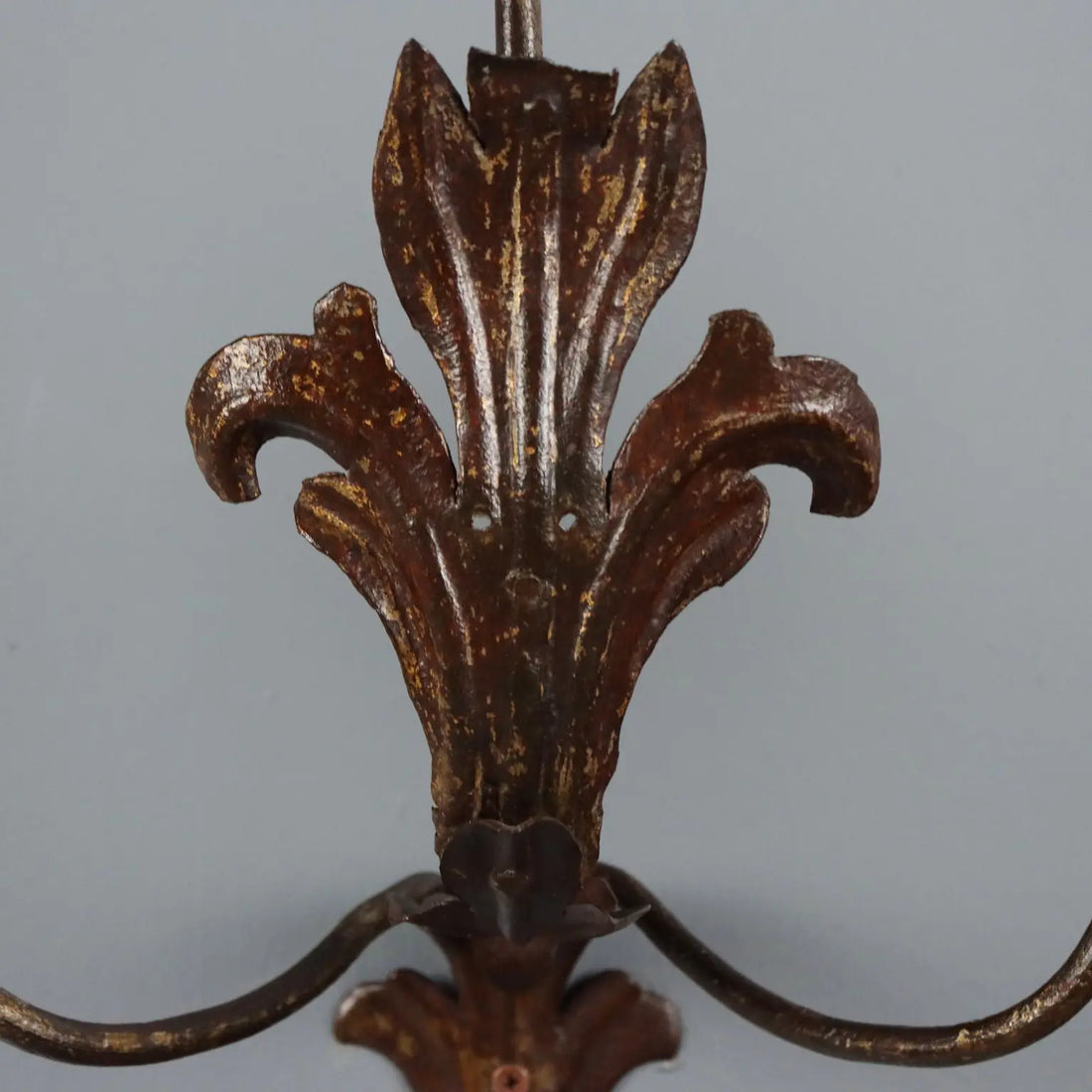 Antique Wall Lamps Iron Metal Italy XIX Century