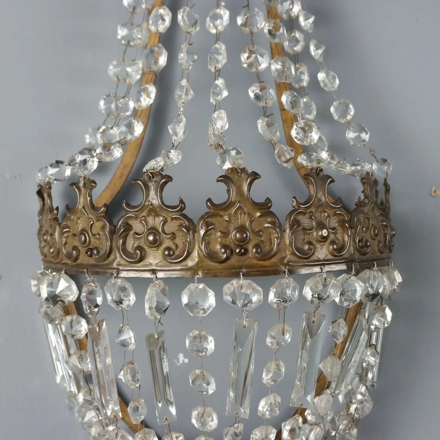 Antique Wall Lamps Metal Italy XIX Century