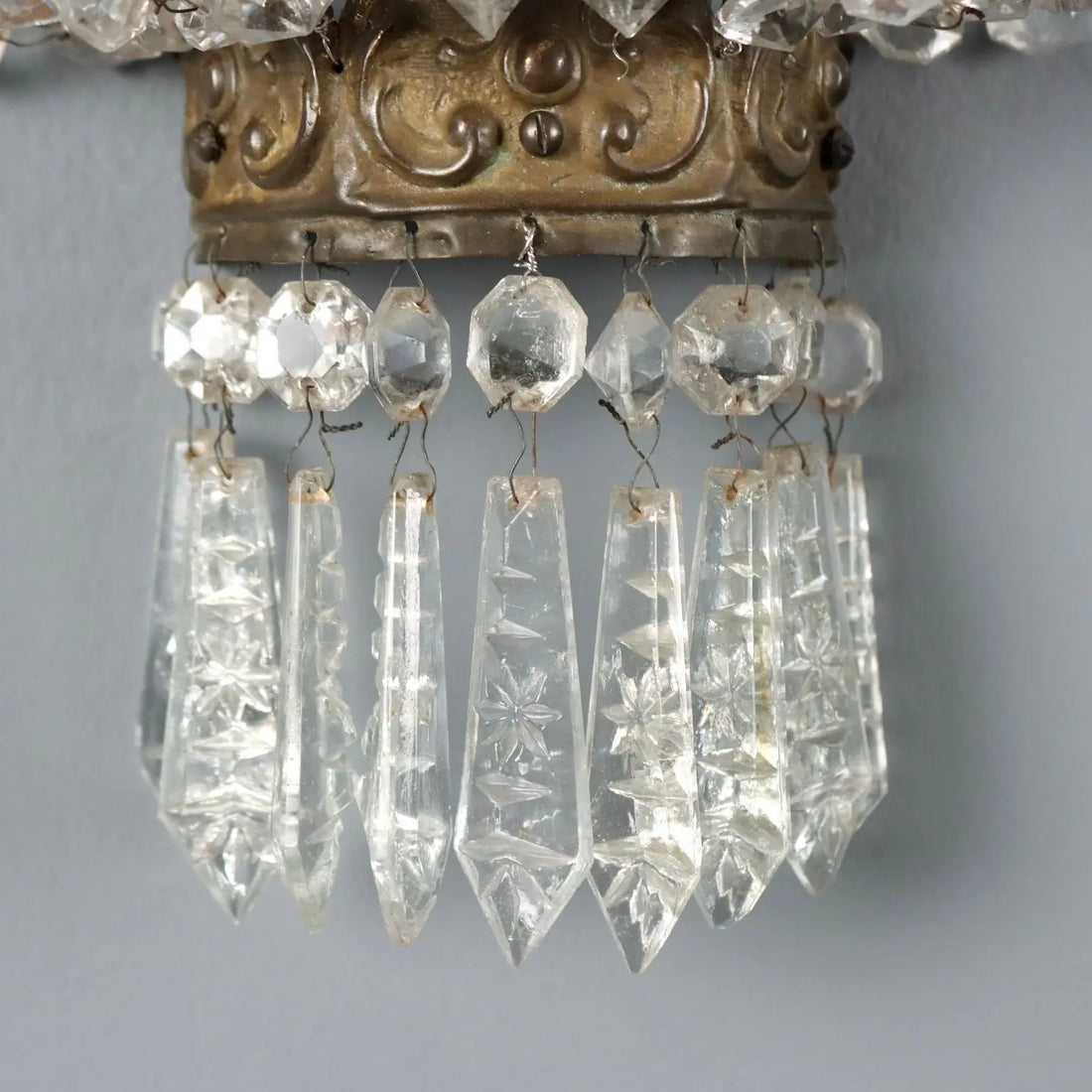 Antique Wall Lamps Metal Italy XIX Century