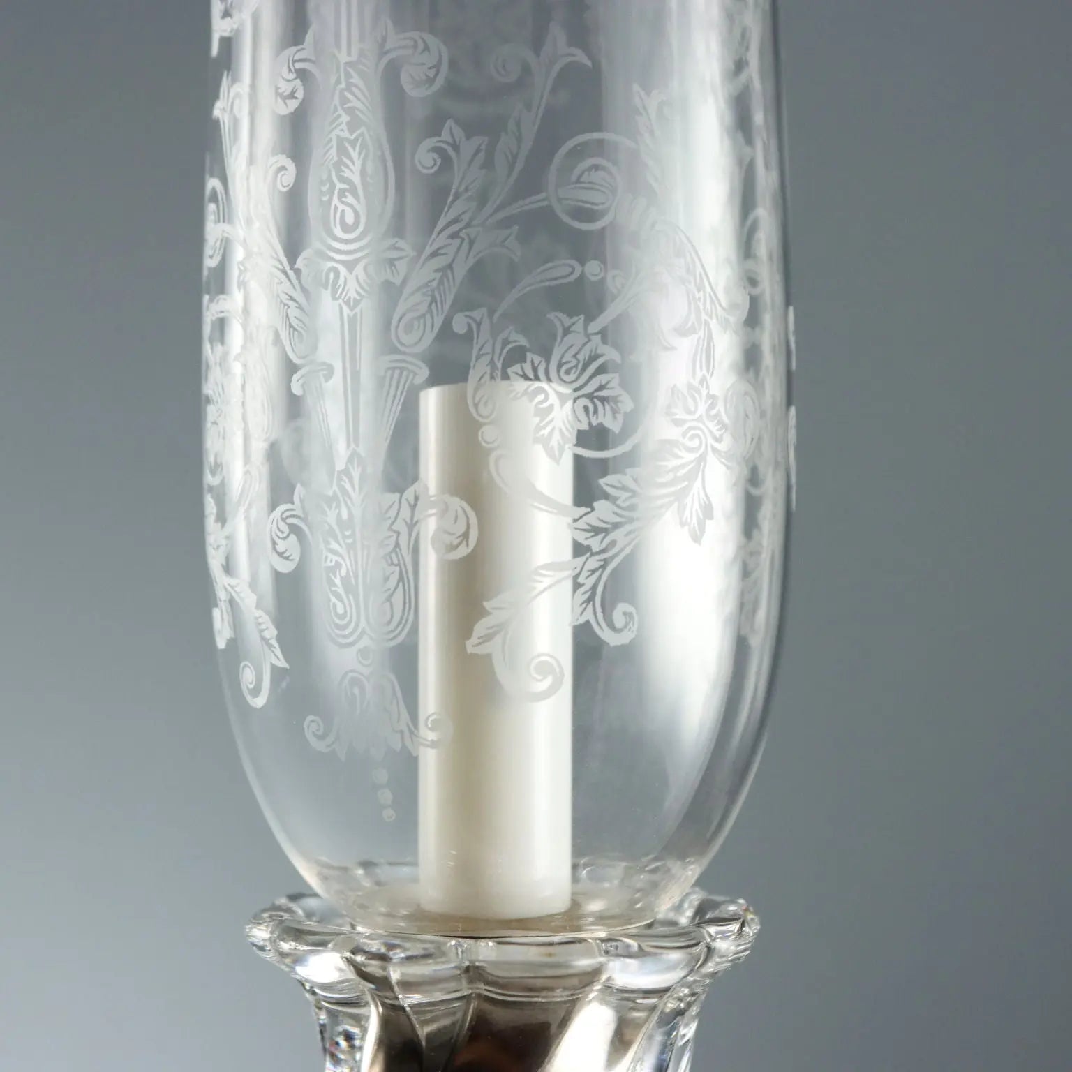 Antique Table Lamp Bohemian Crystal Italy XX Century