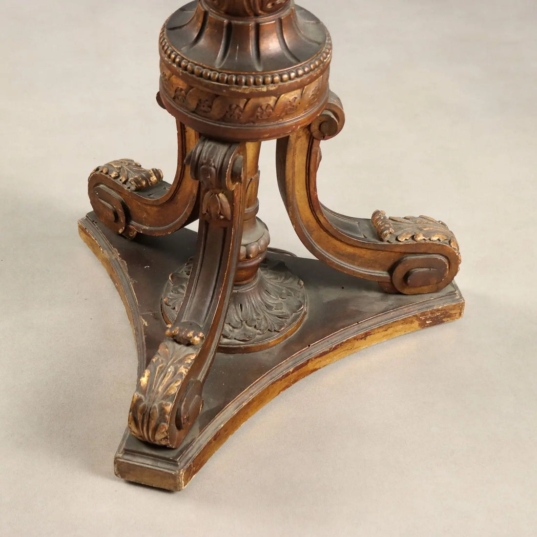 Antique Candelabra Neoclassical Wood Iron Italy XIX Century