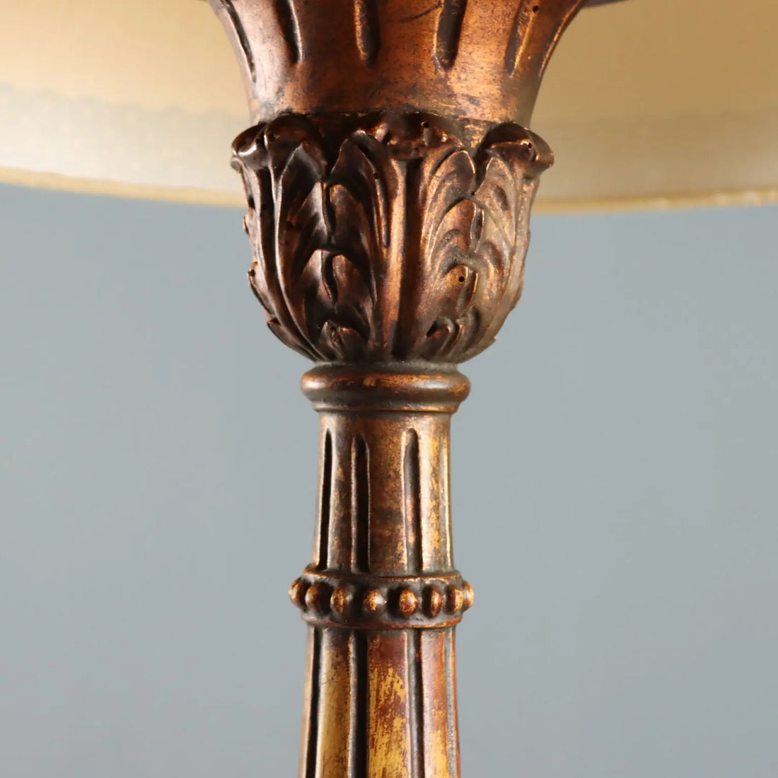 Antique Candelabra Carved Wood Italy XX Century