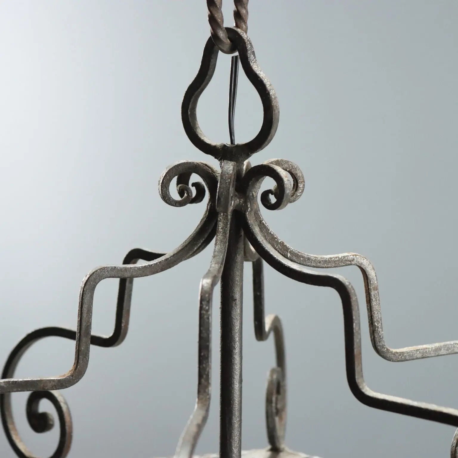 Antique Lanterns Iron Glass Italy Early XX Century