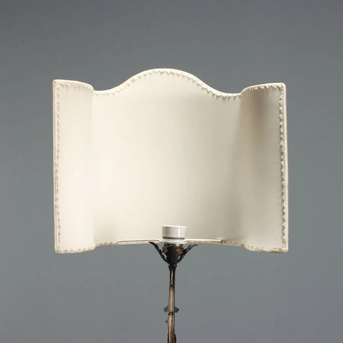 Vintage Floor Lamp Wrought Iron Design Italy 1950s