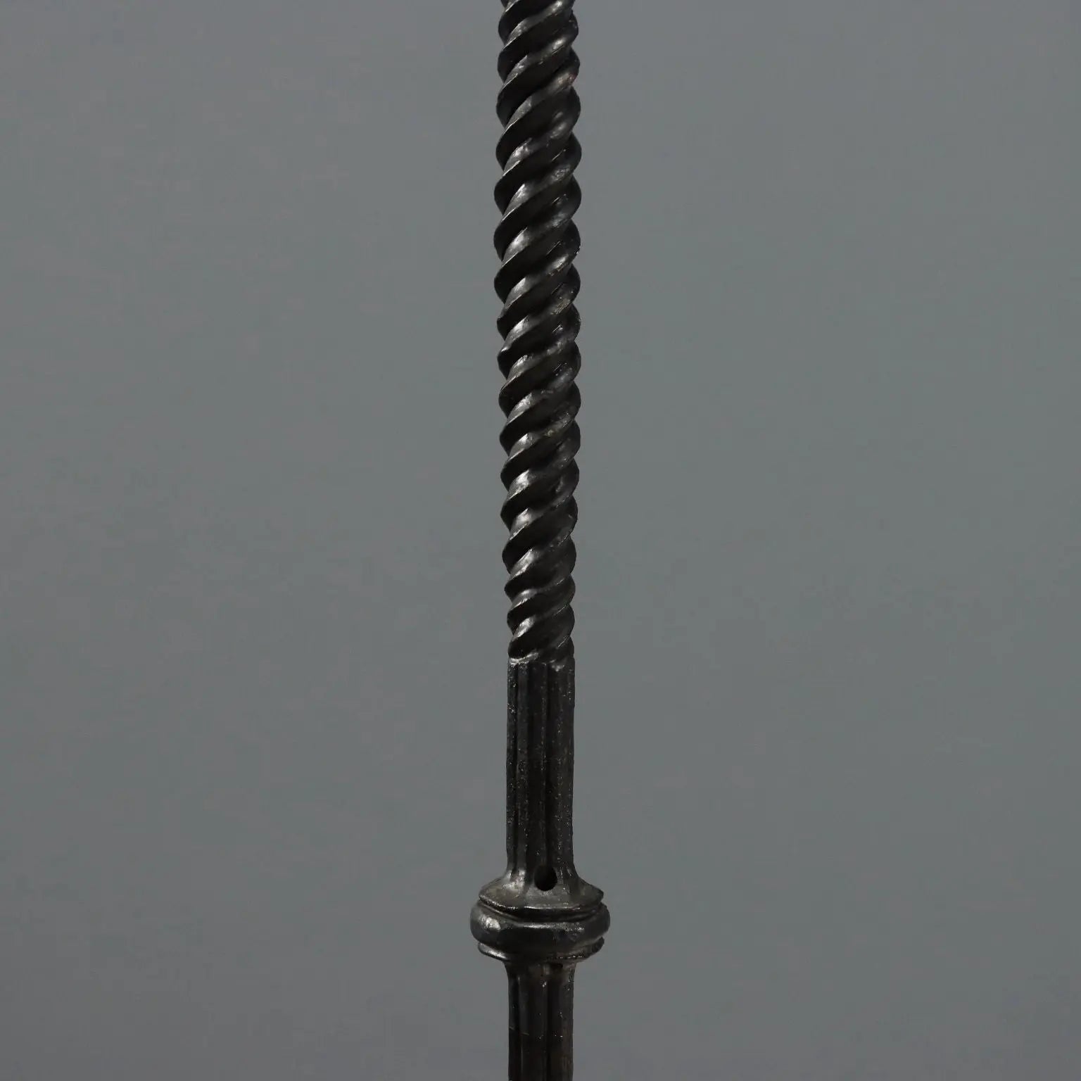 Vintage Floor Lamp Wrought Iron Design Italy 1950s