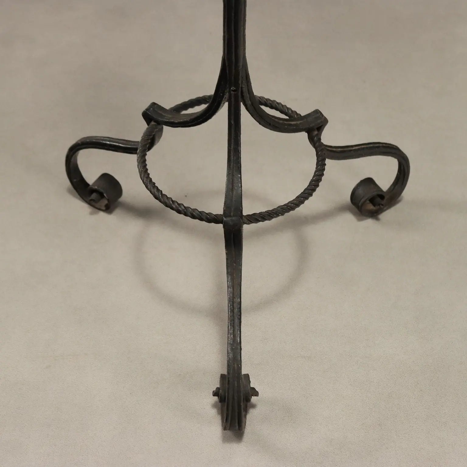 Vintage Floor Lamp Wrought Iron Design Italy 1950s