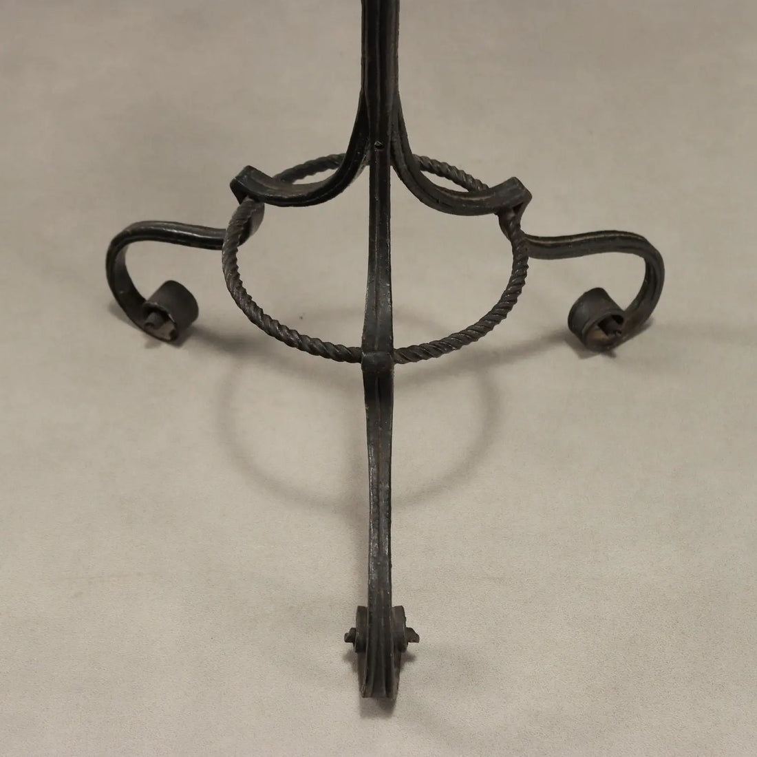 Vintage Floor Lamp Wrought Iron Design Italy 1950s