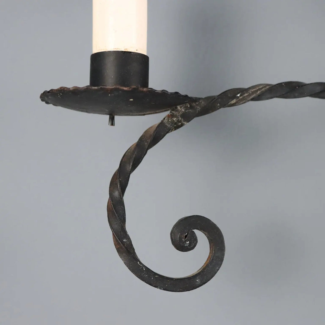 Antique Wall Lamp Iron Decorations Italy XX Century