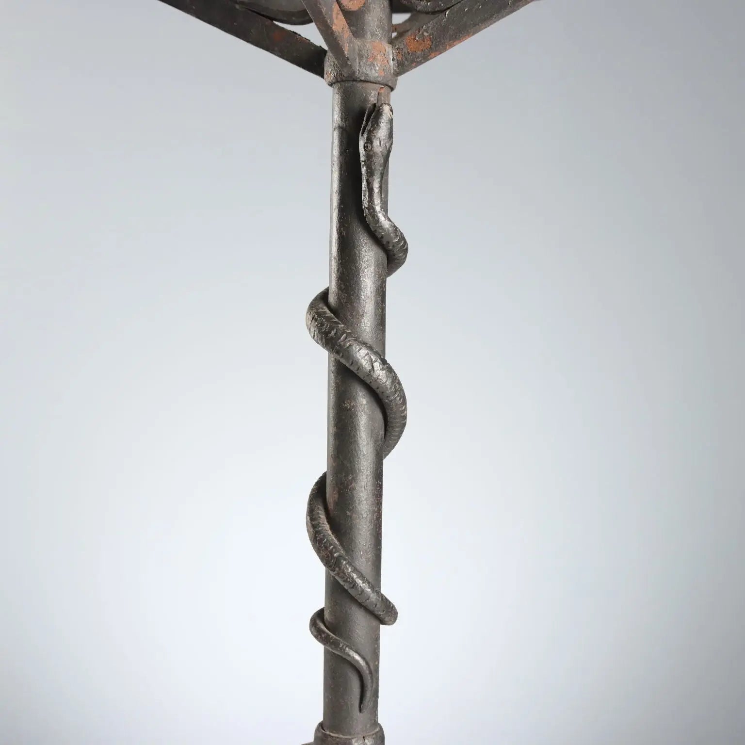 Five-Light Wrought Iron Torchère - Italy 19th Century