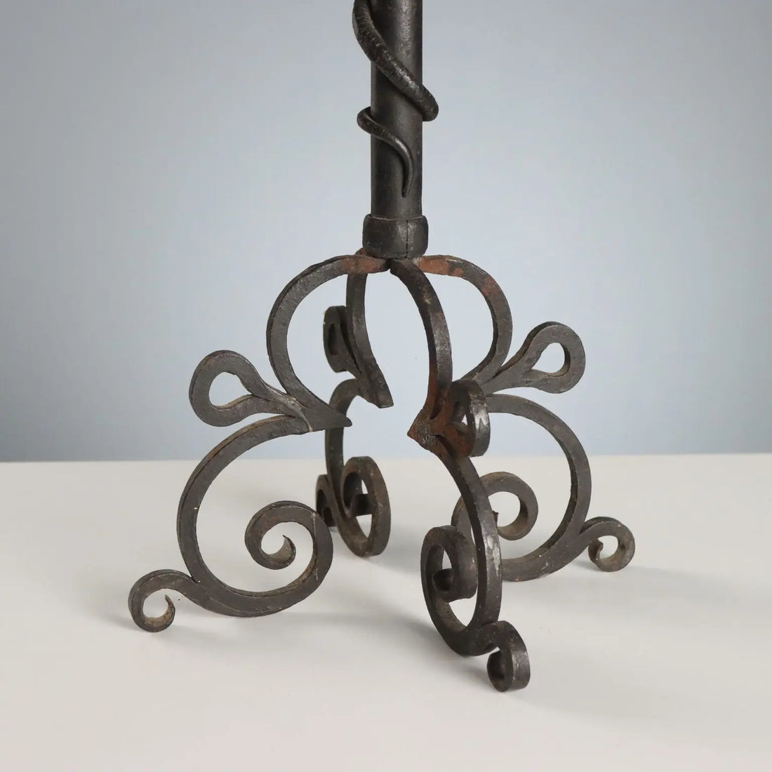 Five-Light Wrought Iron Torchère - Italy 19th Century