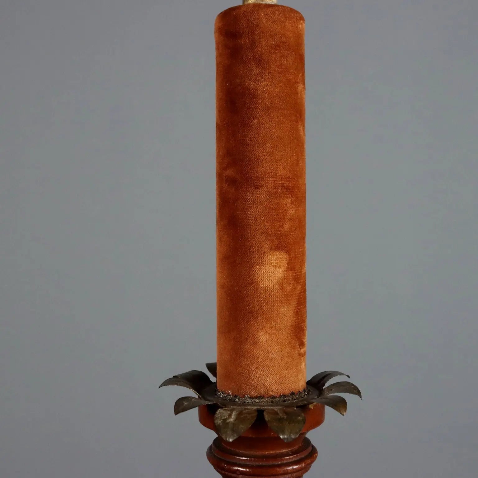 Floor Lamp with Wooden Putto - Italy 19th Century