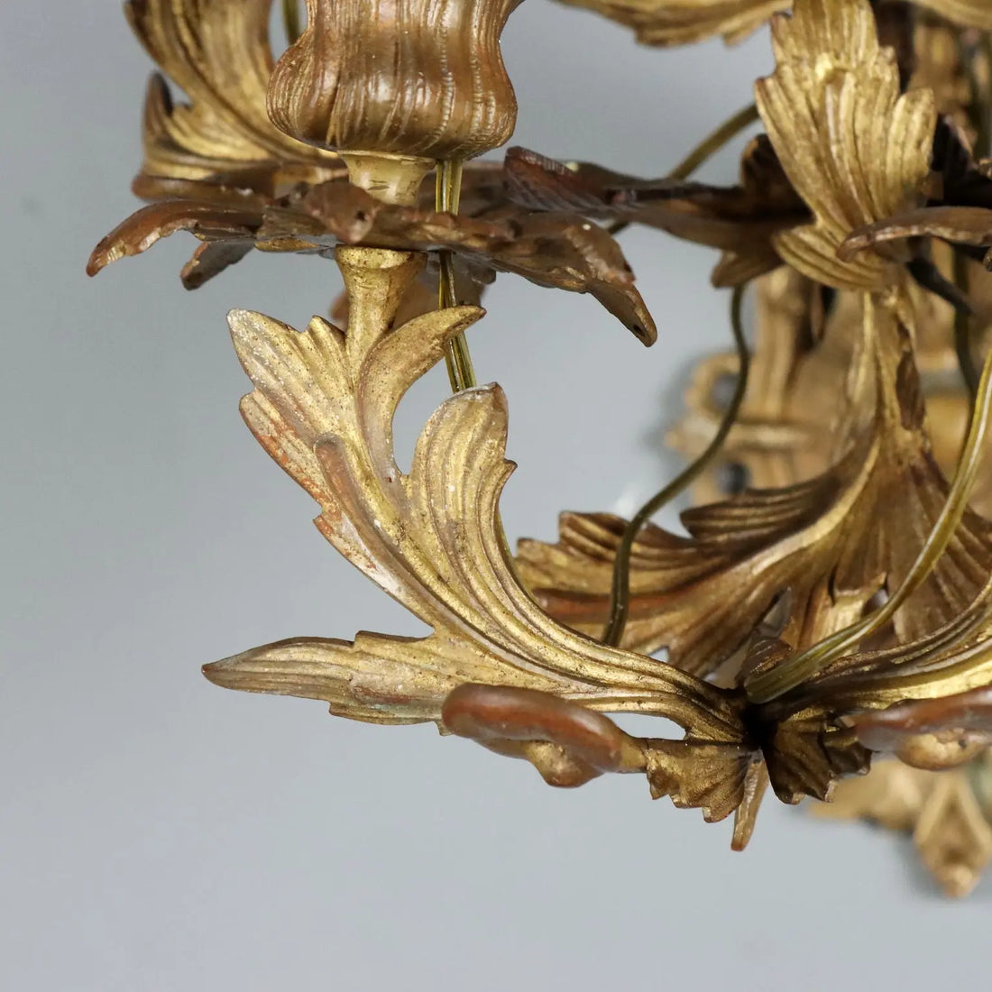 Antique Wall Lamps Gilded Bronze 6 Lights Italy XIX Century