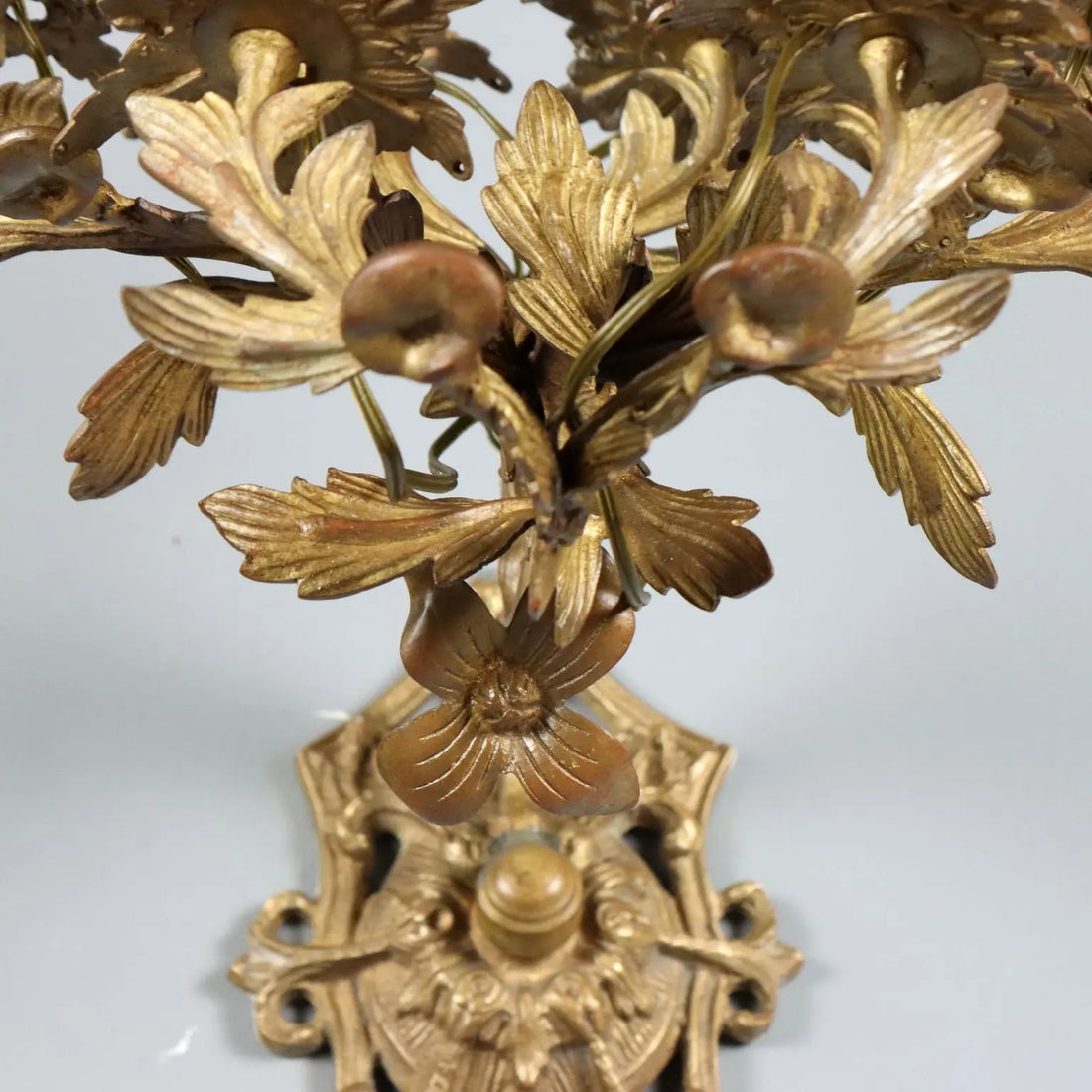 Antique Wall Lamps Gilded Bronze 6 Lights Italy XIX Century