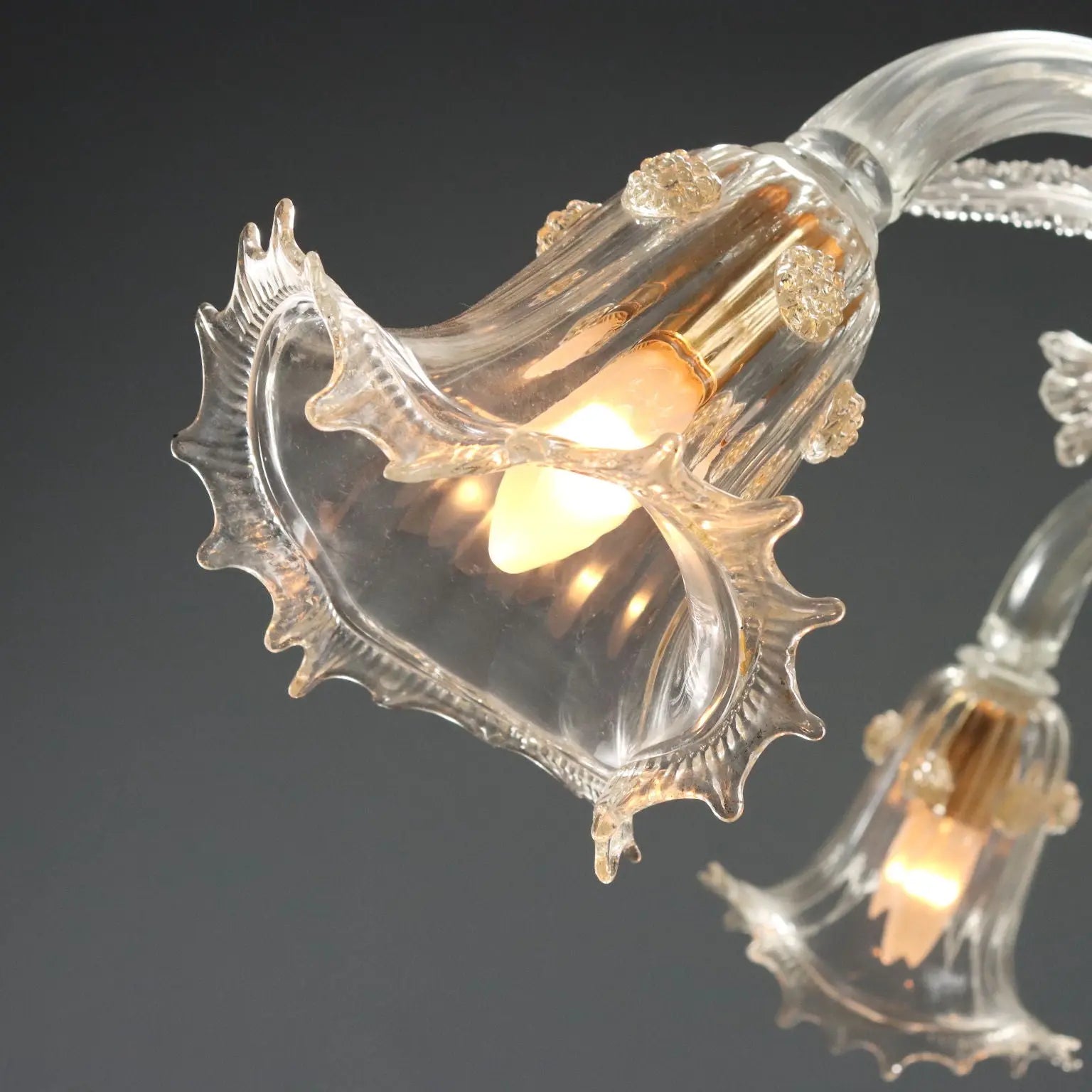 Antique Chandelier Murano Glass Italy Late XIX Century