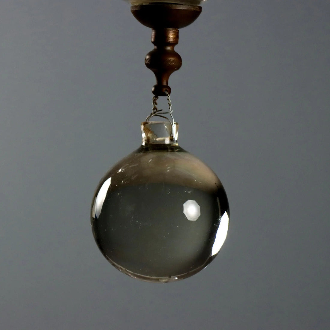 Antique Chandelier Metal Glass 8 Lights Italy Early XX Century