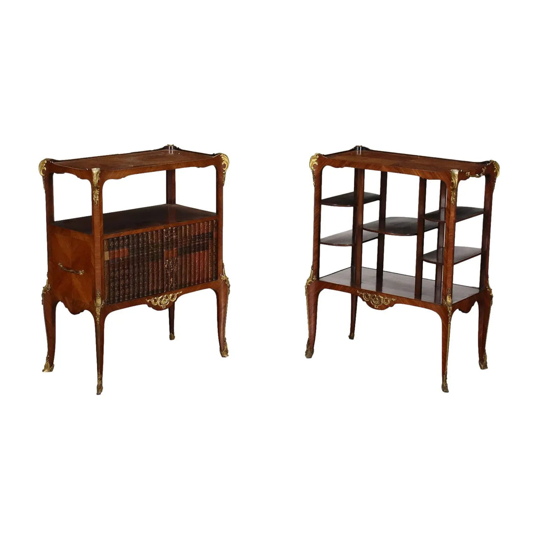 Bookcase and Étagère Mahogany Bronze Napoleon III - France XIX Century | Antiques | Other Furniture