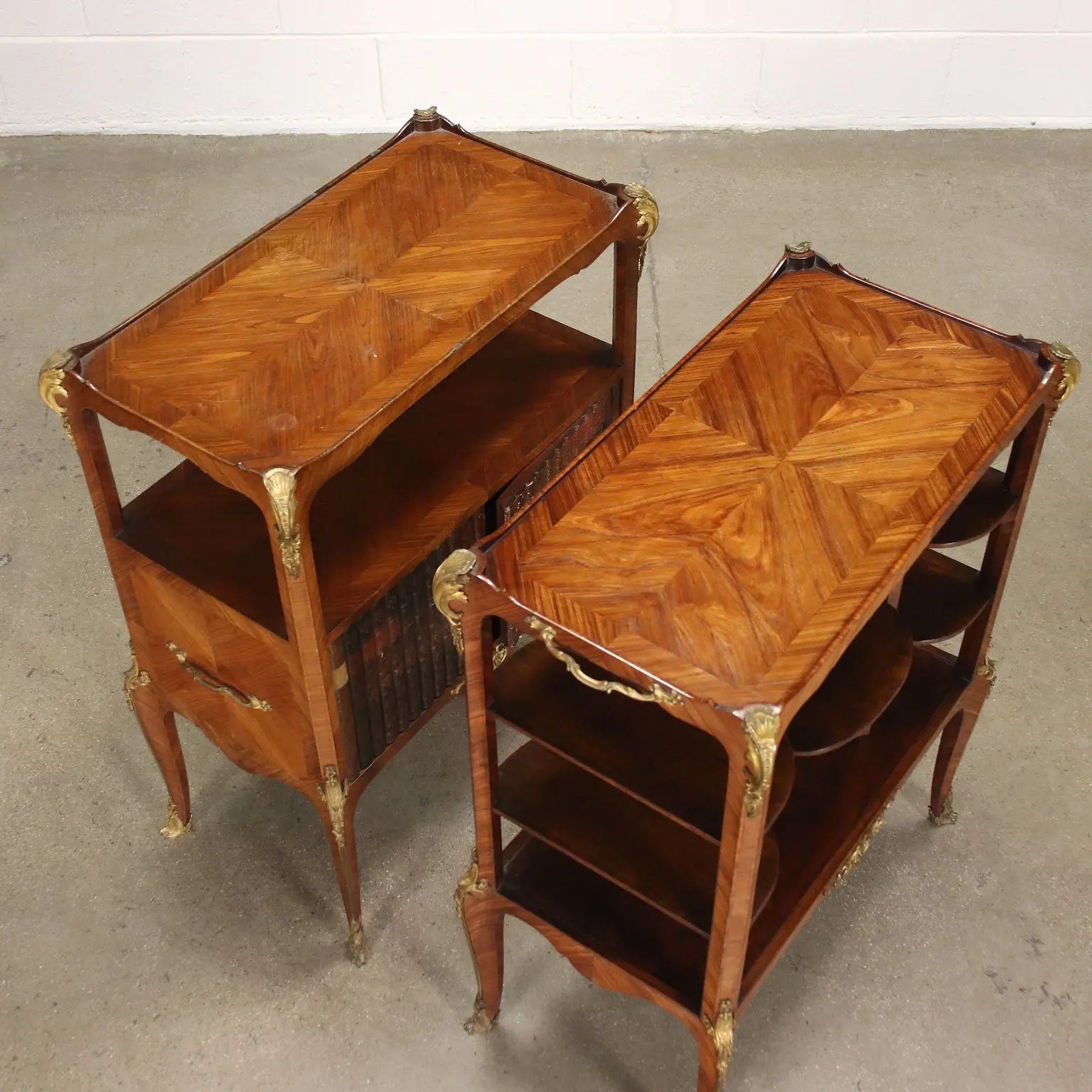 Bookcase and Étagère Mahogany Bronze Napoleon III - France XIX Century | Antiques | Other Furniture