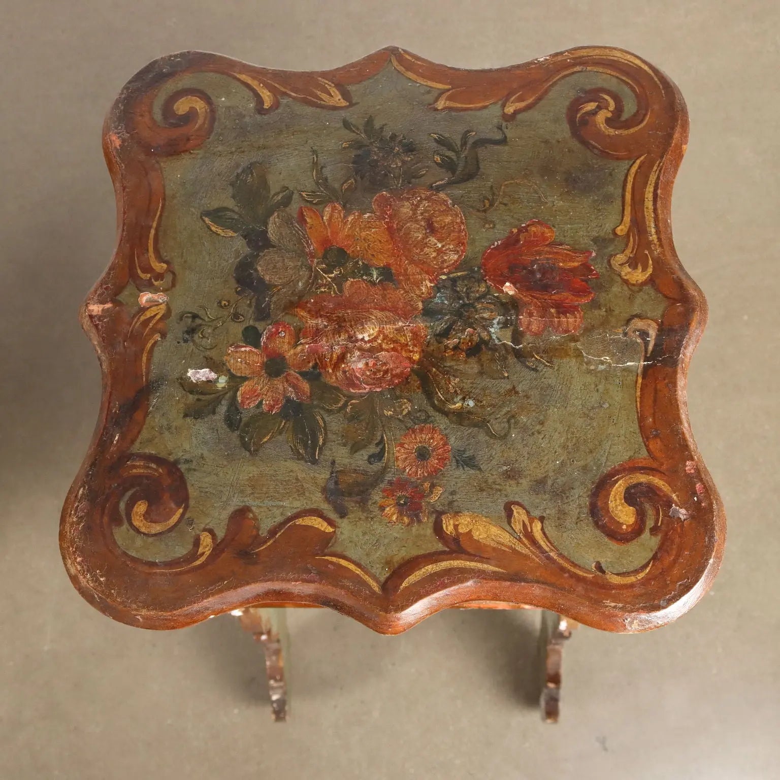 Pair of Italian Lacquered Stands - Late 19th Century