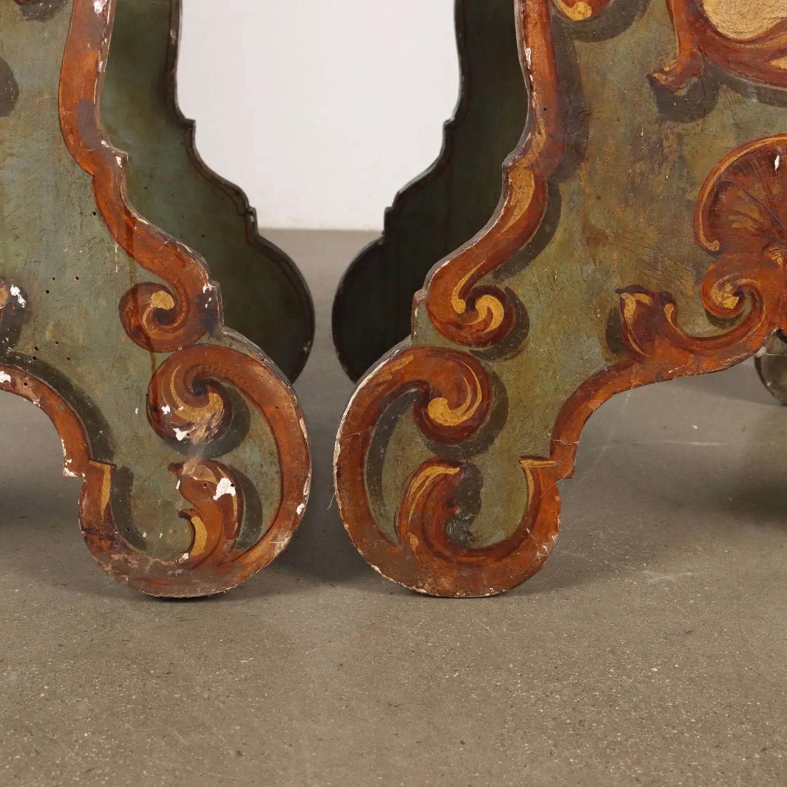 Pair of Italian Lacquered Stands - Late 19th Century