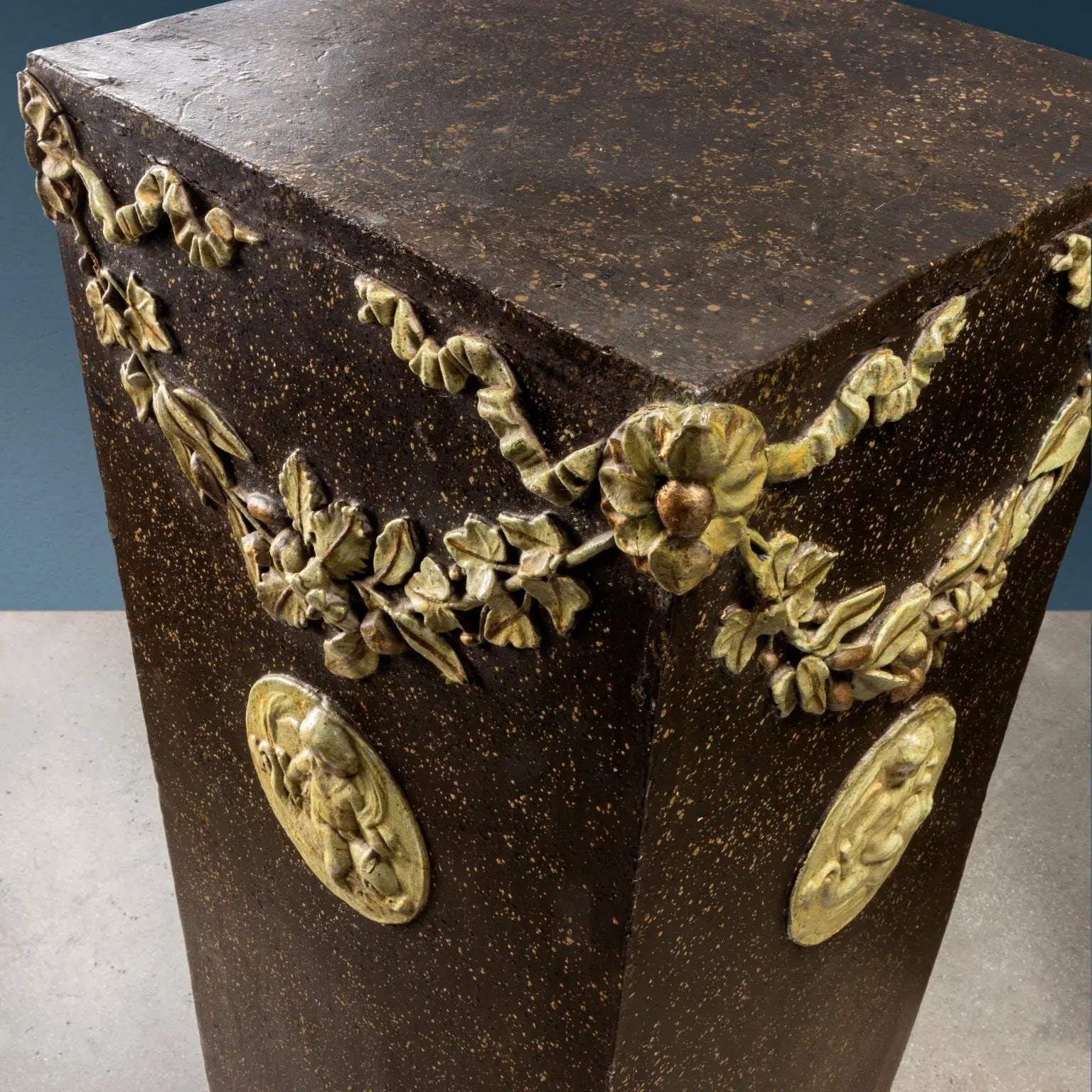 Neoclassical Columns in Lacquered Poplar, 18th Century