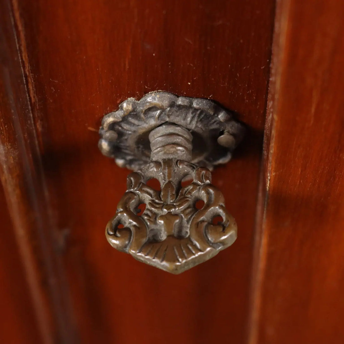 Antique Corner Cupboard Baroque Style Mahogany XX Century - Corner with Mirrored Upper Part | Antiques | Other Furniture