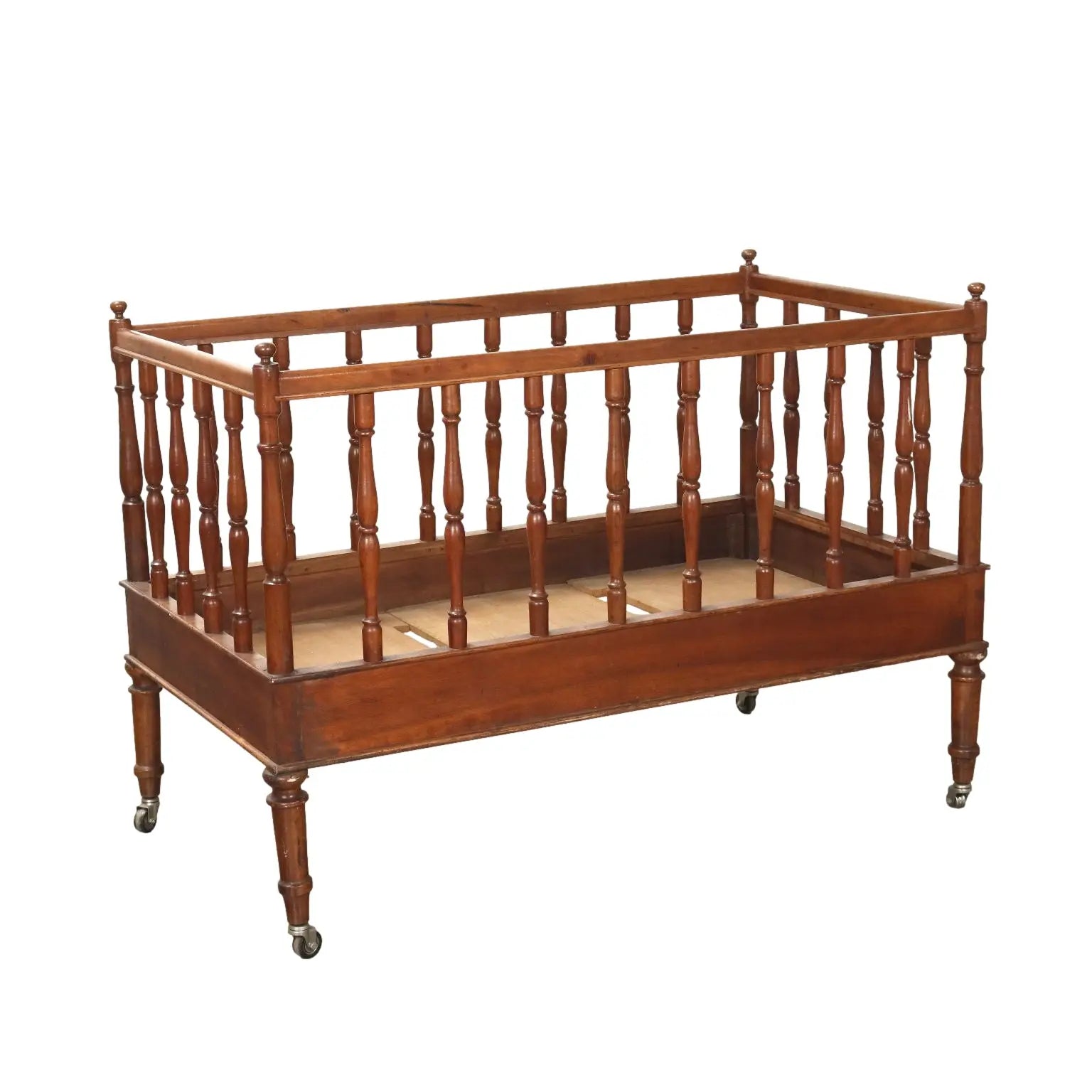 Antique Small Bed Umbertino Walnut Italy Late XIX Century - Small Bed in Walnut | Antiques | Other Furniture