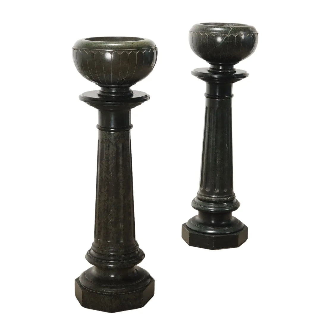 Antique Columns Art Deco Green Marble Italy XX Century - Italy, Early XX Century | Antiques | Other Furniture