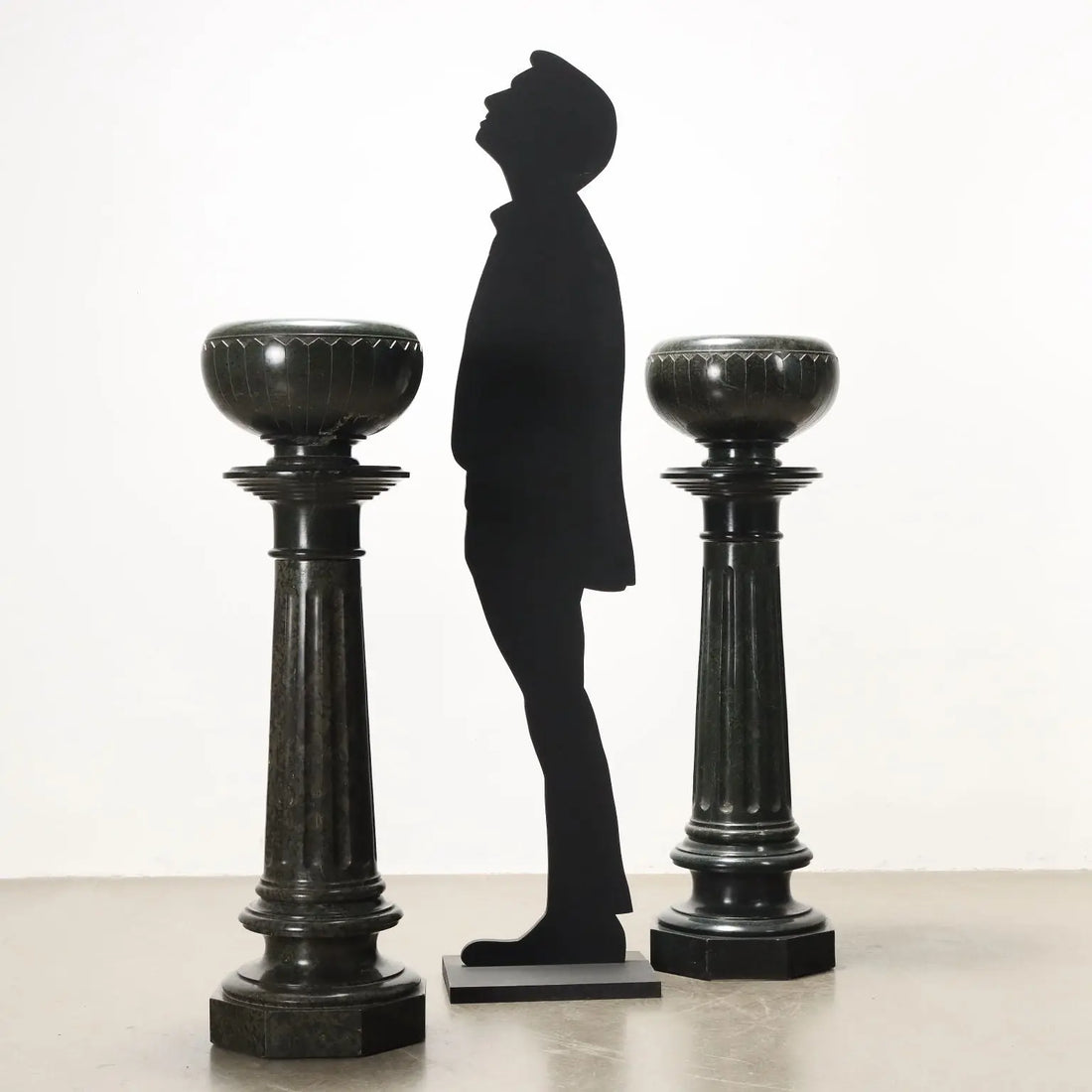 Antique Columns Art Deco Green Marble Italy XX Century - Italy, Early XX Century | Antiques | Other Furniture
