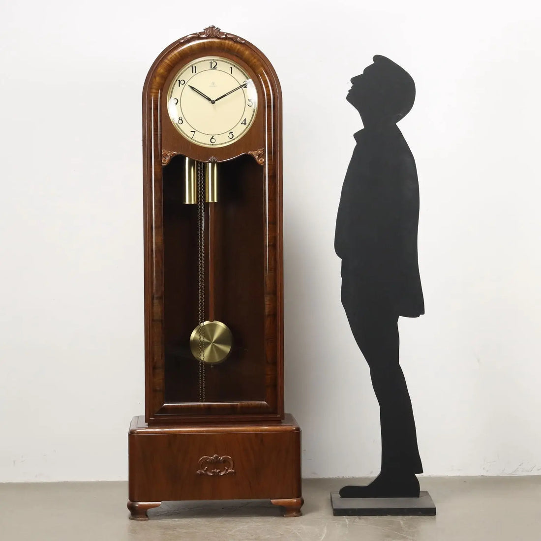 Deco Pendulum Clock in Oak - Germany Early 20th Century
