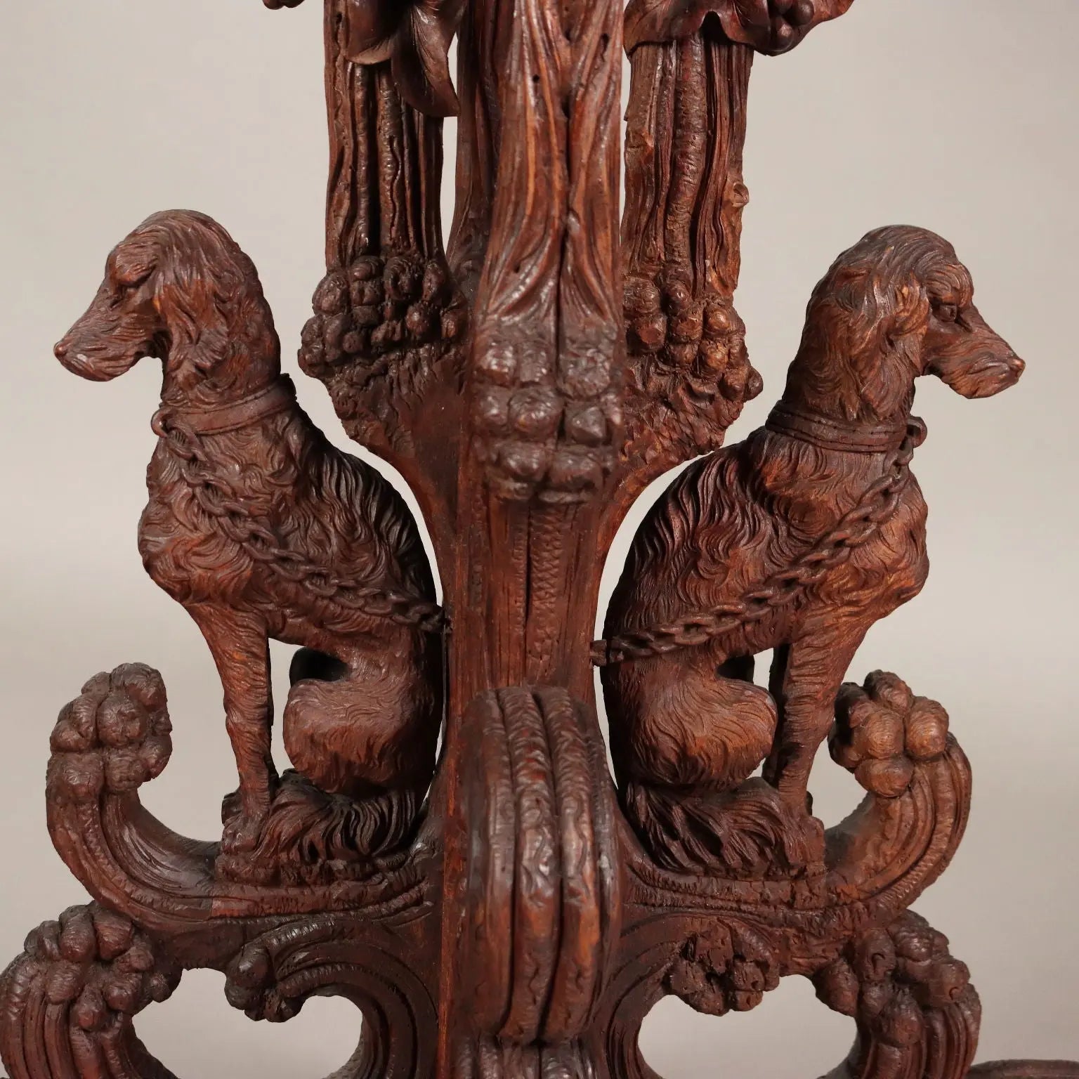 Neobaroque Carved Wood Planter, Late 19th Century