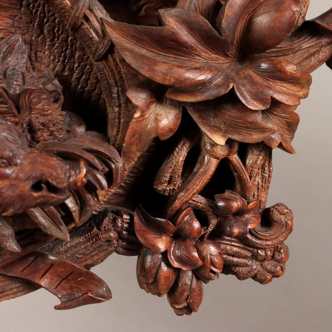 Neobaroque Carved Wood Planter, Late 19th Century