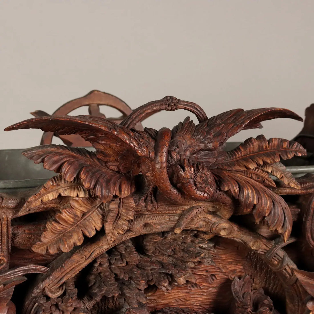 Neobaroque Carved Wood Planter, Late 19th Century