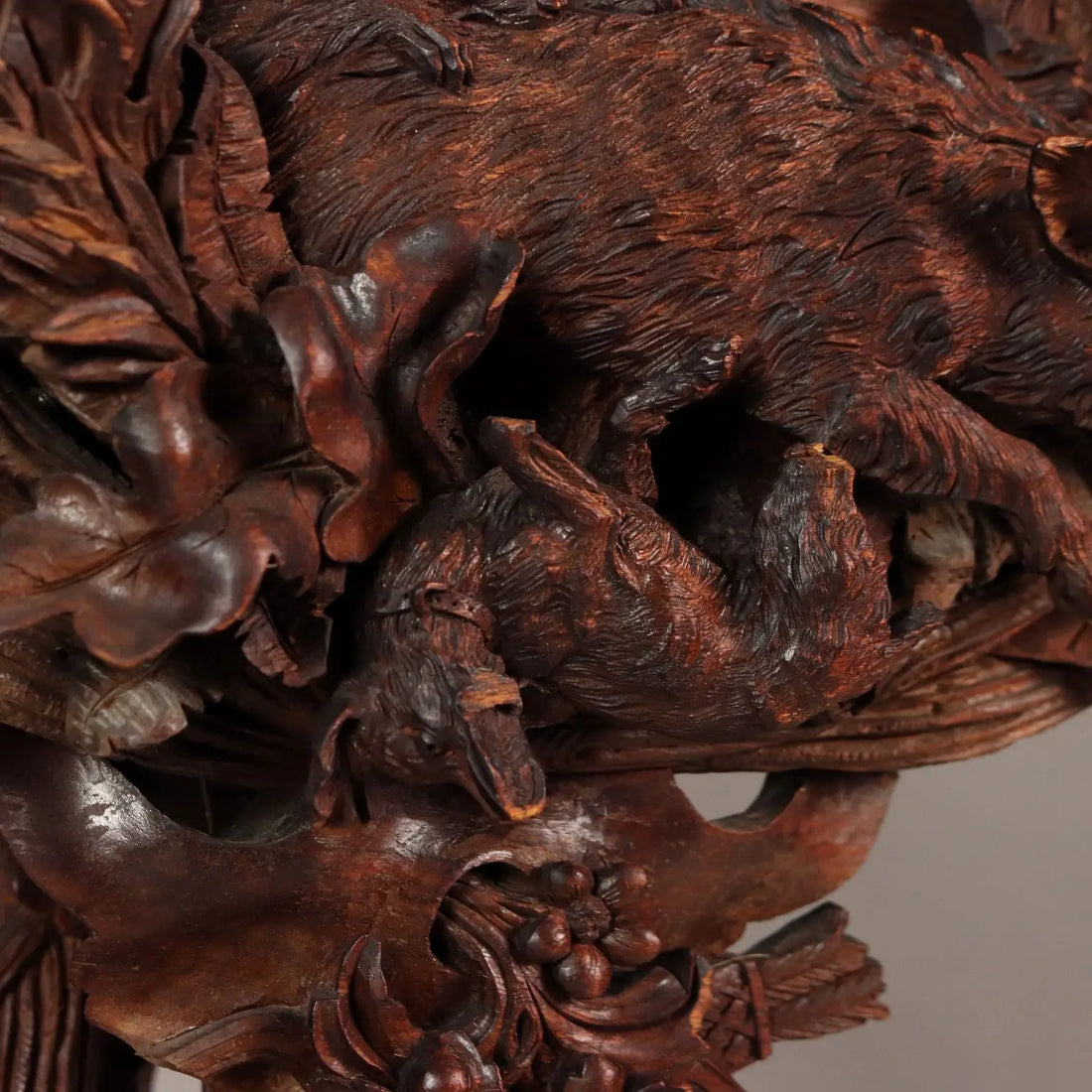 Neobaroque Carved Wood Planter, Late 19th Century